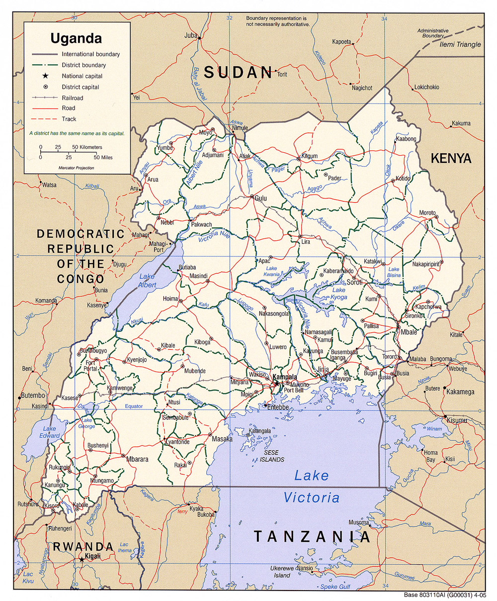 Map of Uganda / credit: Online source Map of Uganda / credit: Online source